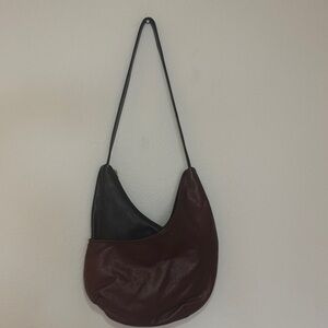 VINTAGE Lew’N’Me Colorado Handpags Black and Brown Women's Bag suede